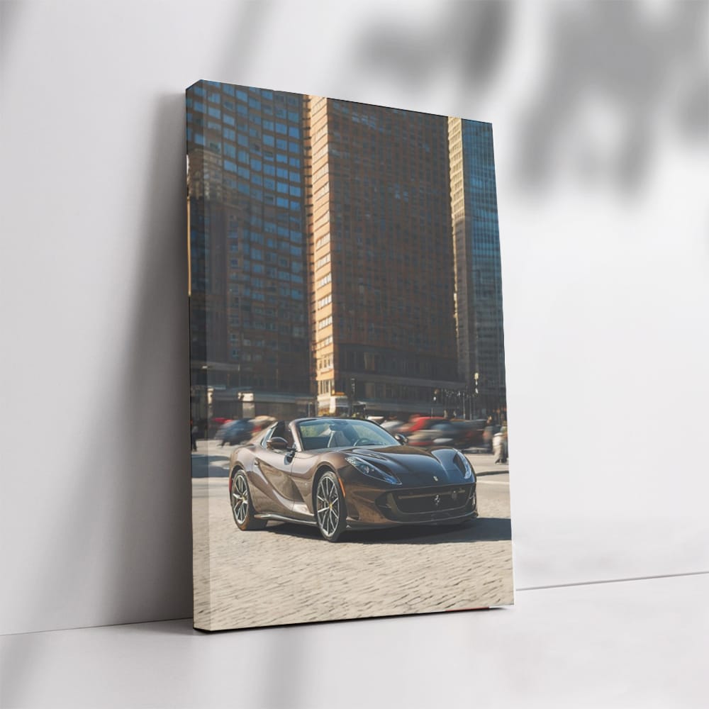 Ferrari F8 Spider in Cityscape - Performance and Elegance