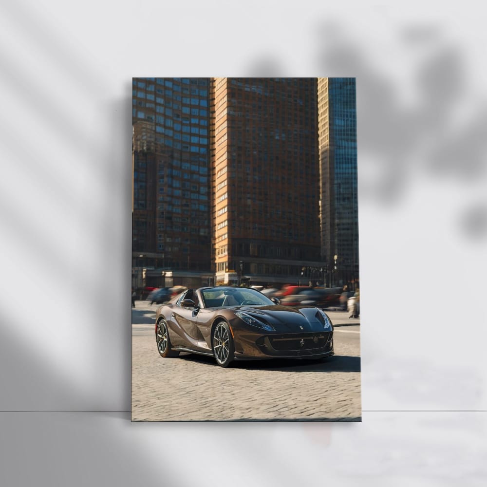 Ferrari F8 Spider in Cityscape - Performance and Elegance