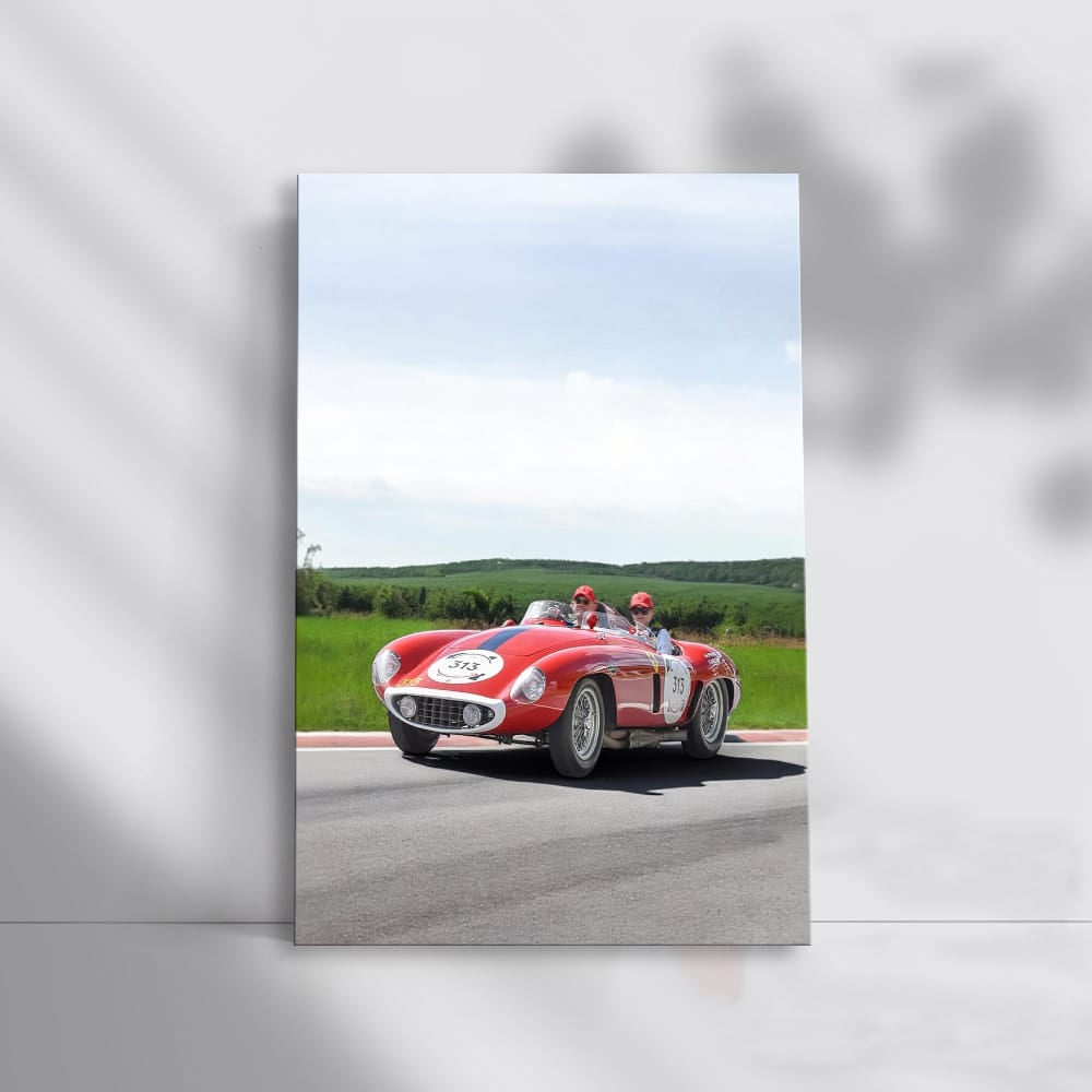 Vintage Ferrari in Natural Setting - Timeless Elegance