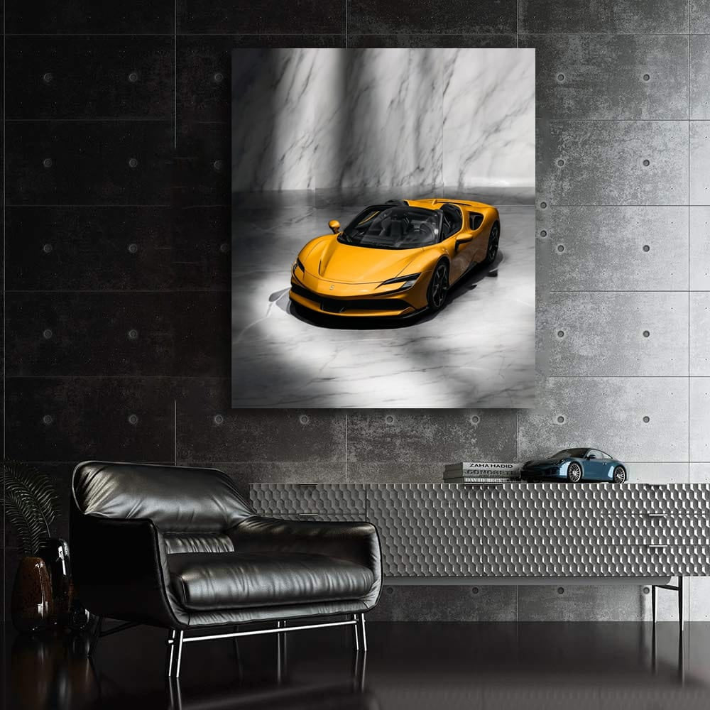 Ferrari SF90 Spider Marble - Luxurious Open-Top Speedster