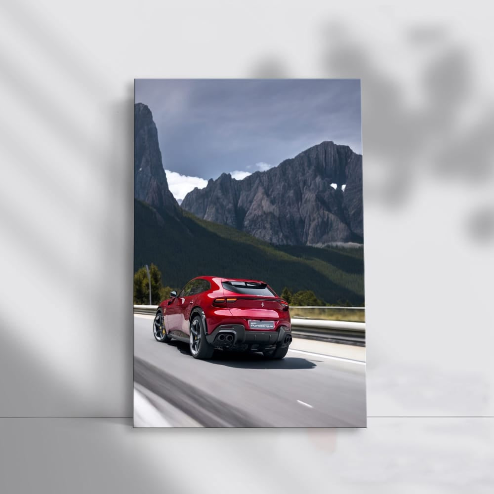 Ferrari in Majestic Mountains - Ultimate Performance