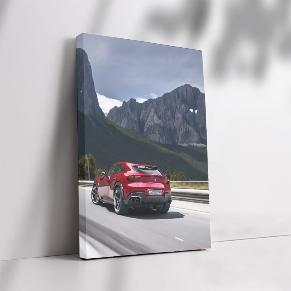Ferrari in Majestic Mountains - Ultimate Performance