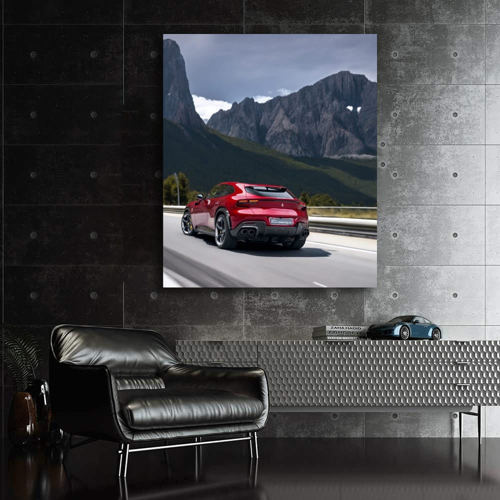 Ferrari in Majestic Mountains - Ultimate Performance