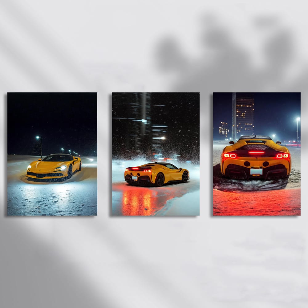 Ferrari Snow Night Set of 3