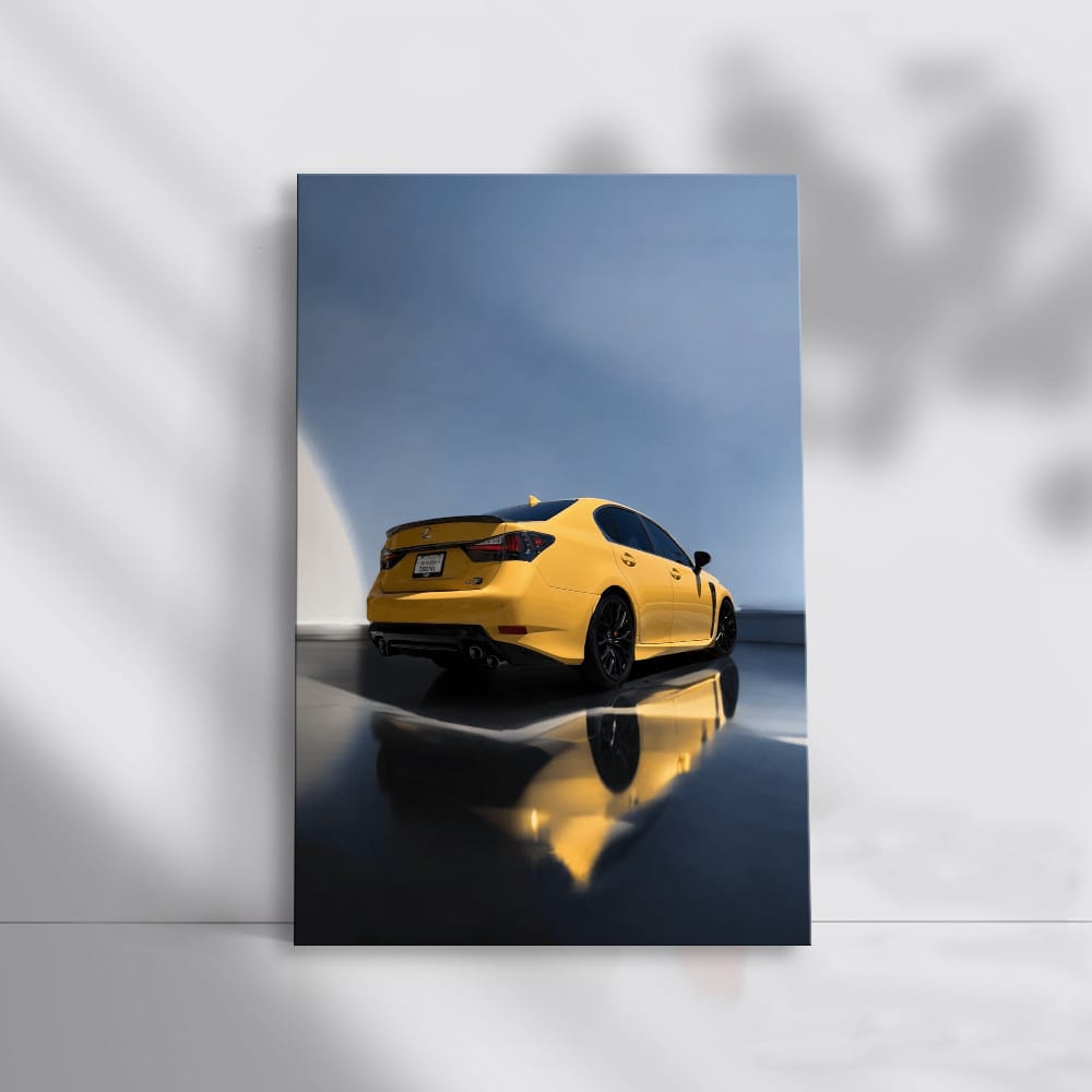 Lexus Yellow GS F Sparkles in Parking Lot - Bold Performance