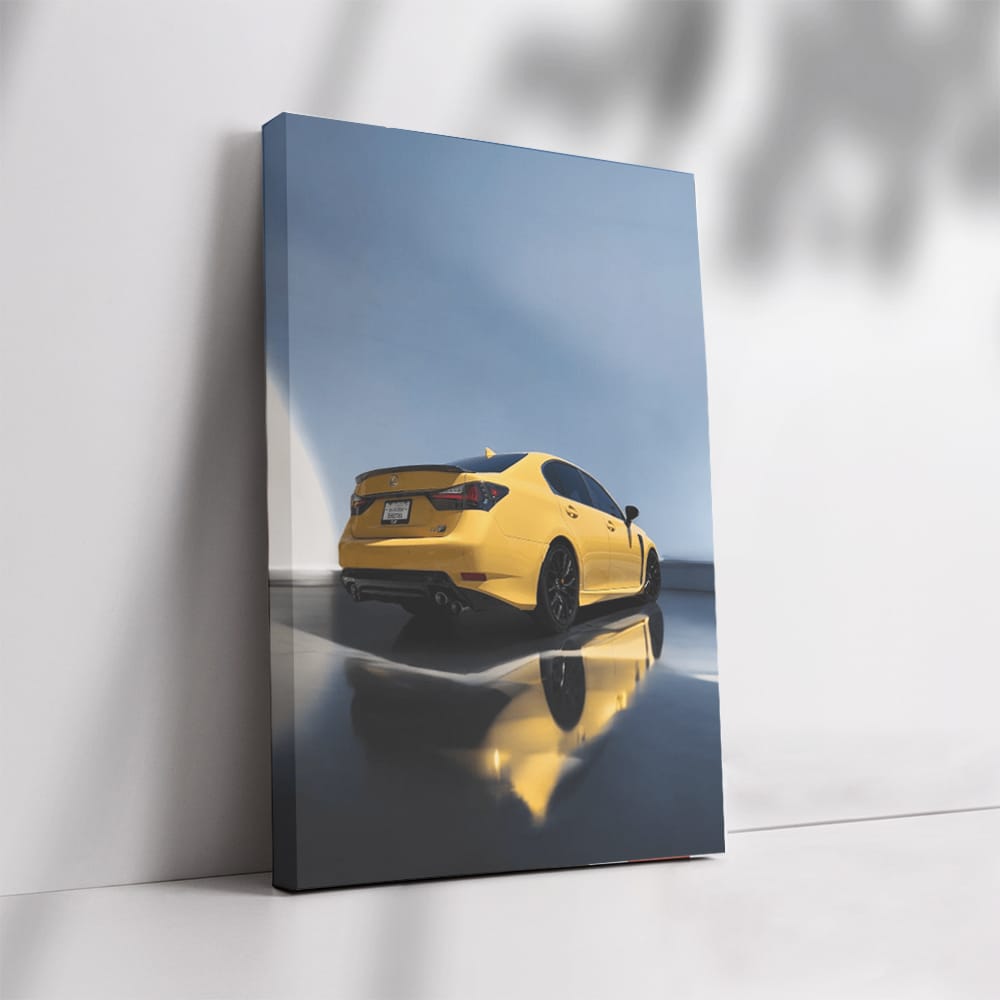 Lexus Yellow GS F Sparkles in Parking Lot - Bold Performance