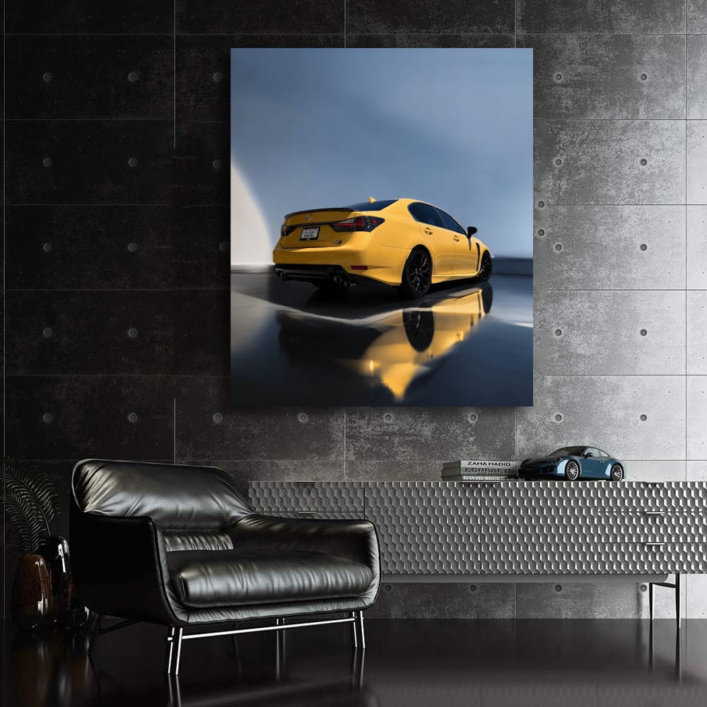 Lexus Yellow GS F Sparkles in Parking Lot - Bold Performance