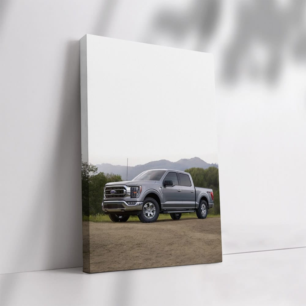 Ford F-Series on Dusty Road with Bright Sky, Built to Last
