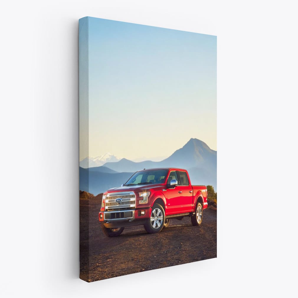 Ford F-Series on Rocky Terrain with Majestic Mountains - Unstoppable