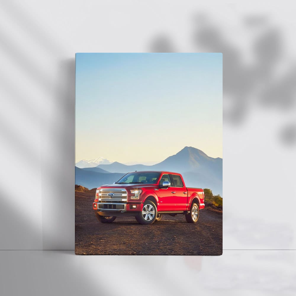 Ford F-Series on Rocky Terrain with Majestic Mountains - Unstoppable