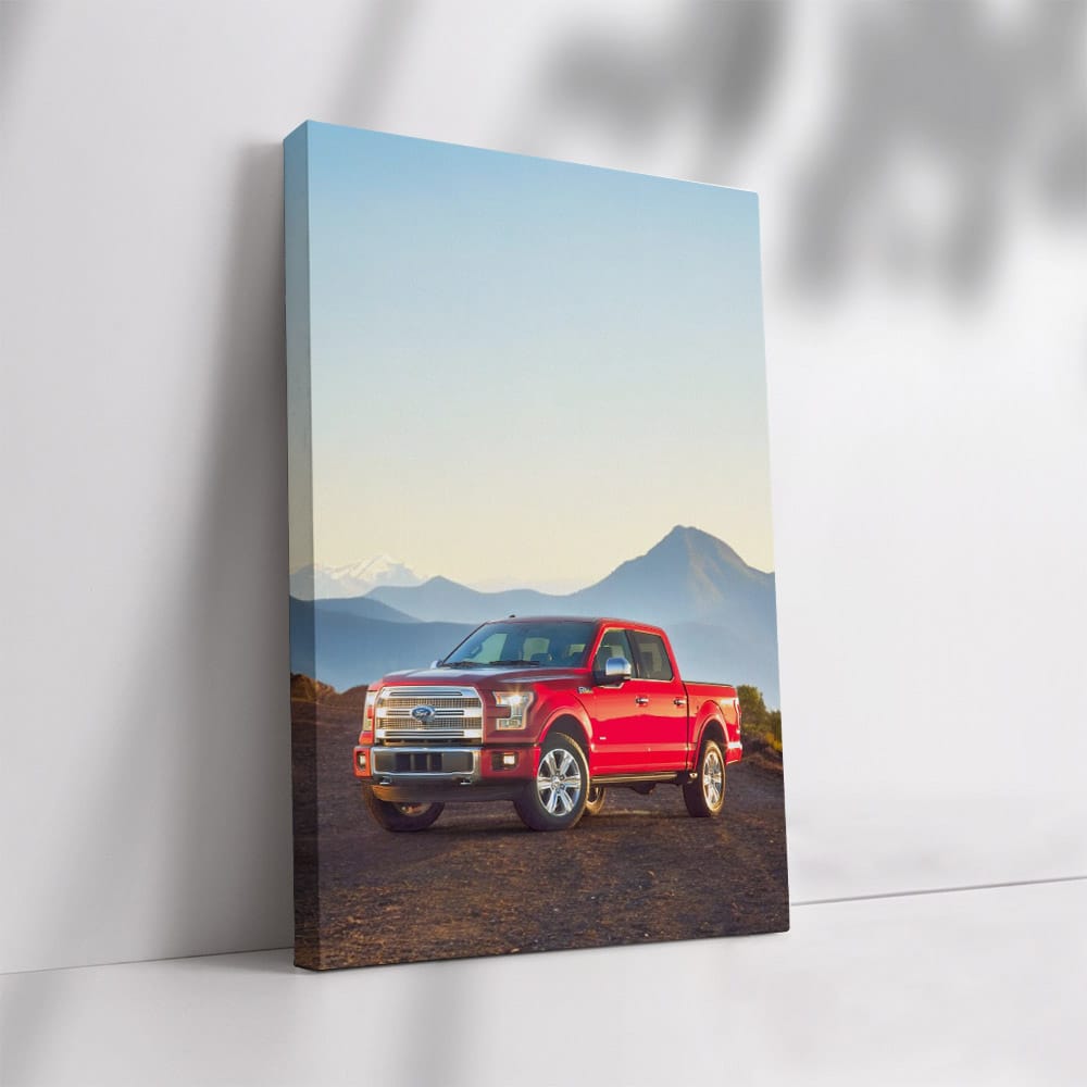 Ford F-Series on Rocky Terrain with Majestic Mountains - Unstoppable