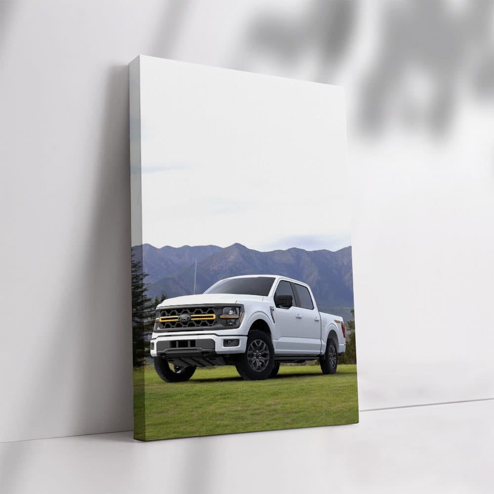 Ford F-Series with Majestic Mountain Range - Rugged Power