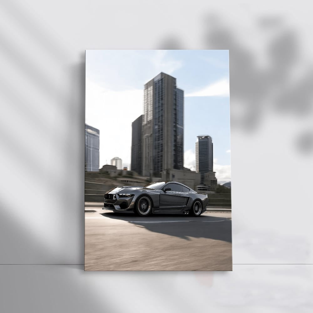 Ford Mustang Shelby GT500 in Urban Setting - Power Unleashed