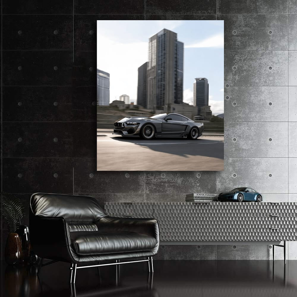 Ford Mustang Shelby GT500 in Urban Setting - Power Unleashed