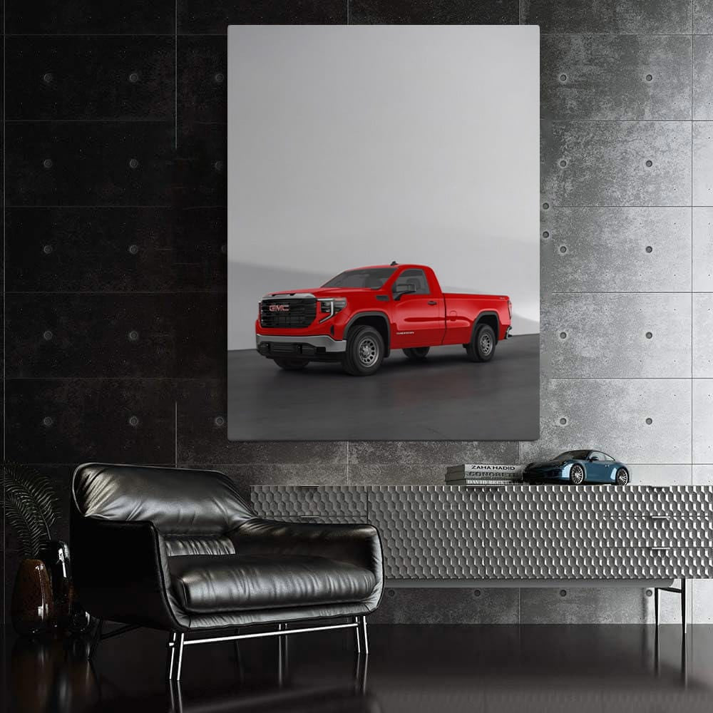 GMC Sierra 5 in Front of Concrete Wall - Tough and Reliable