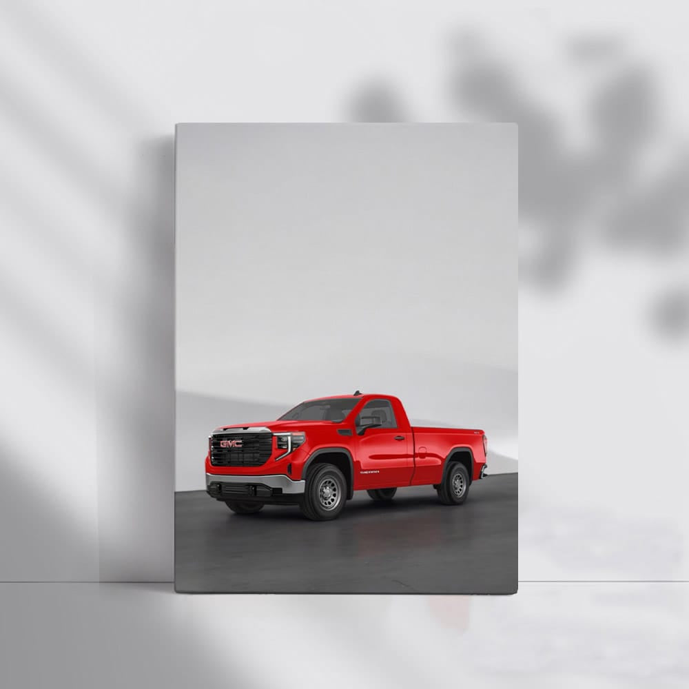GMC Sierra 5 in Front of Concrete Wall - Tough and Reliable