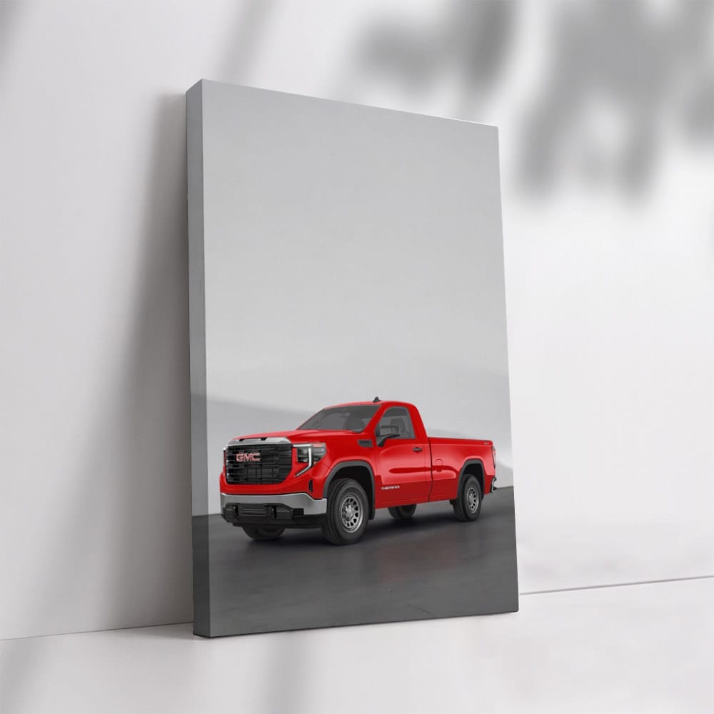 GMC Sierra 5 in Front of Concrete Wall - Tough and Reliable