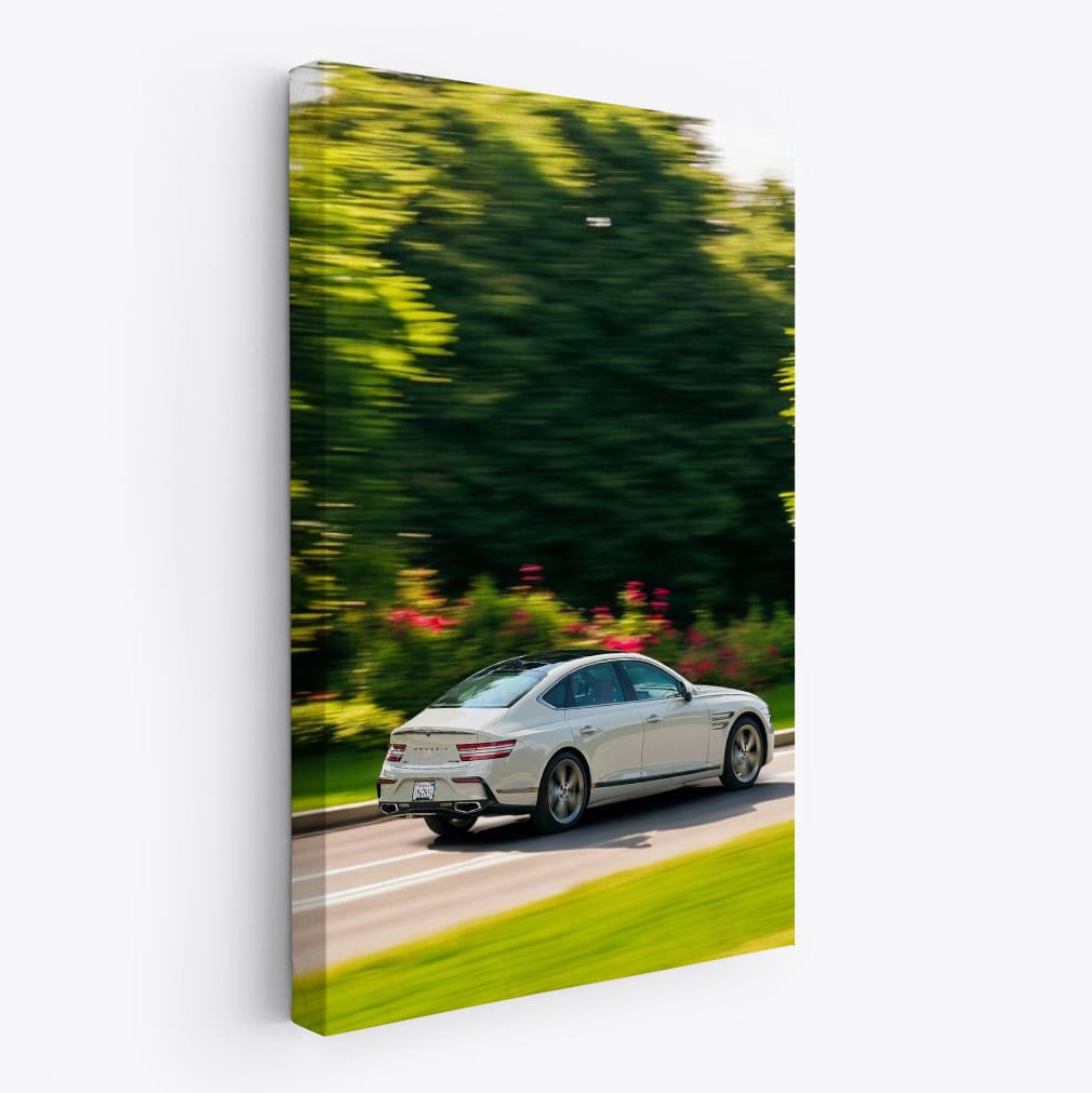 Genesis G80 Zooms Through Park - Luxury in Motion