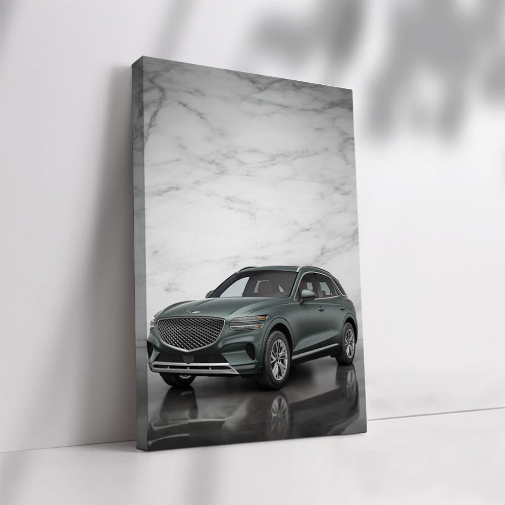 Genesis GV70 with Marble Backdrop: Elegance Meets Power