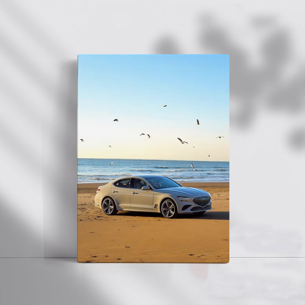 Genesis G70 - Beachfront Elegance and Dynamic Performance