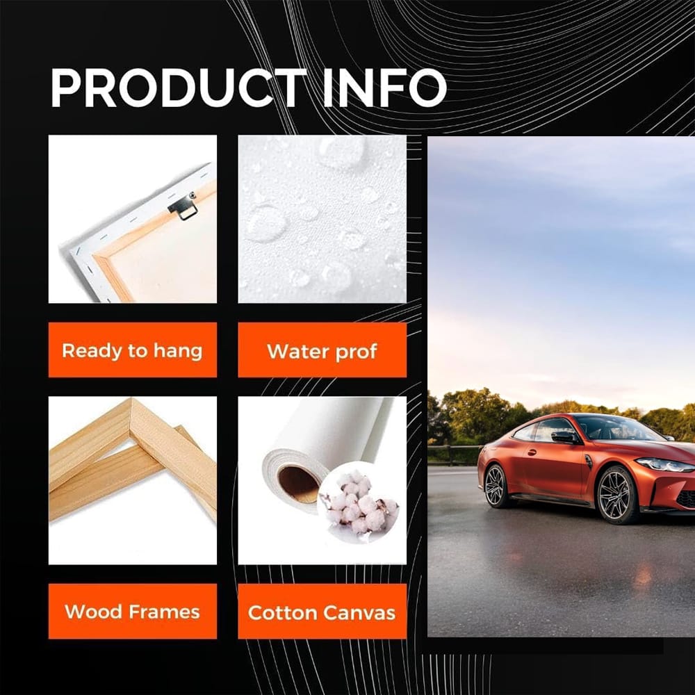 BMW M4 G82 in Nature - Radiant Gold-Orange Elegance