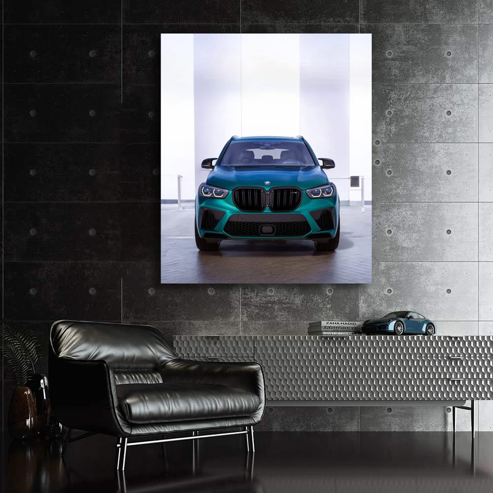 Green BMW X5 Face - Sleek and Stylish Drive