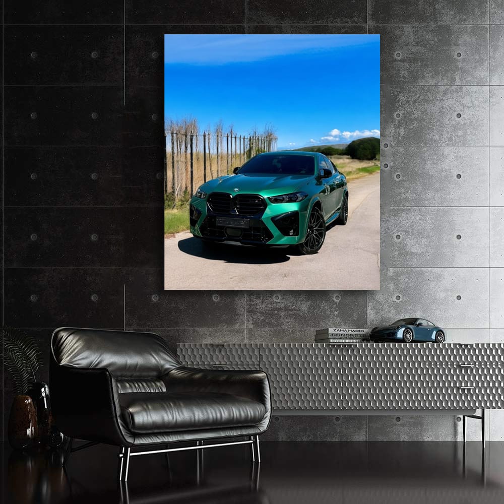Vibrant Green BMW X6M in Countryside - Power Meets Luxury