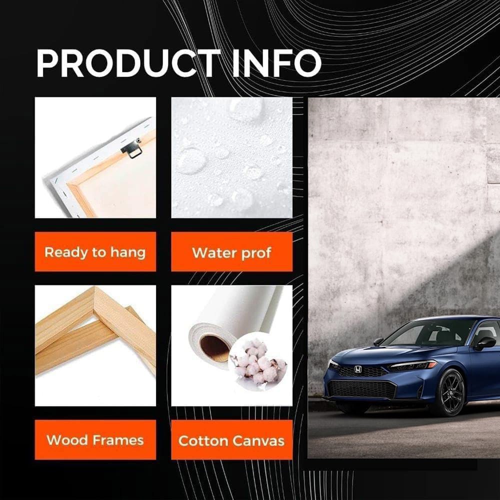 2025 Honda Civic Against Grey Wall - Sleek and Modern Design
