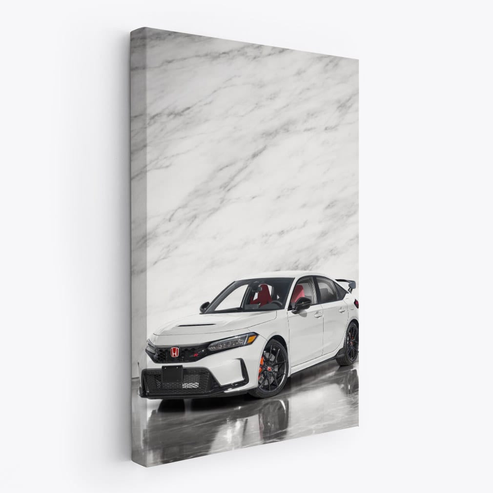 2025 Honda Civic with Marble Backdrop - Sleek and Stylish