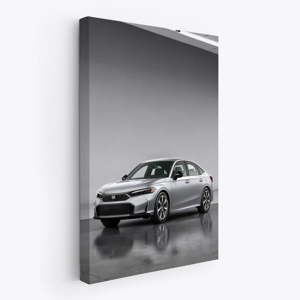 Honda Civic 2025 in Parking Lot - Modern Style & Elegance