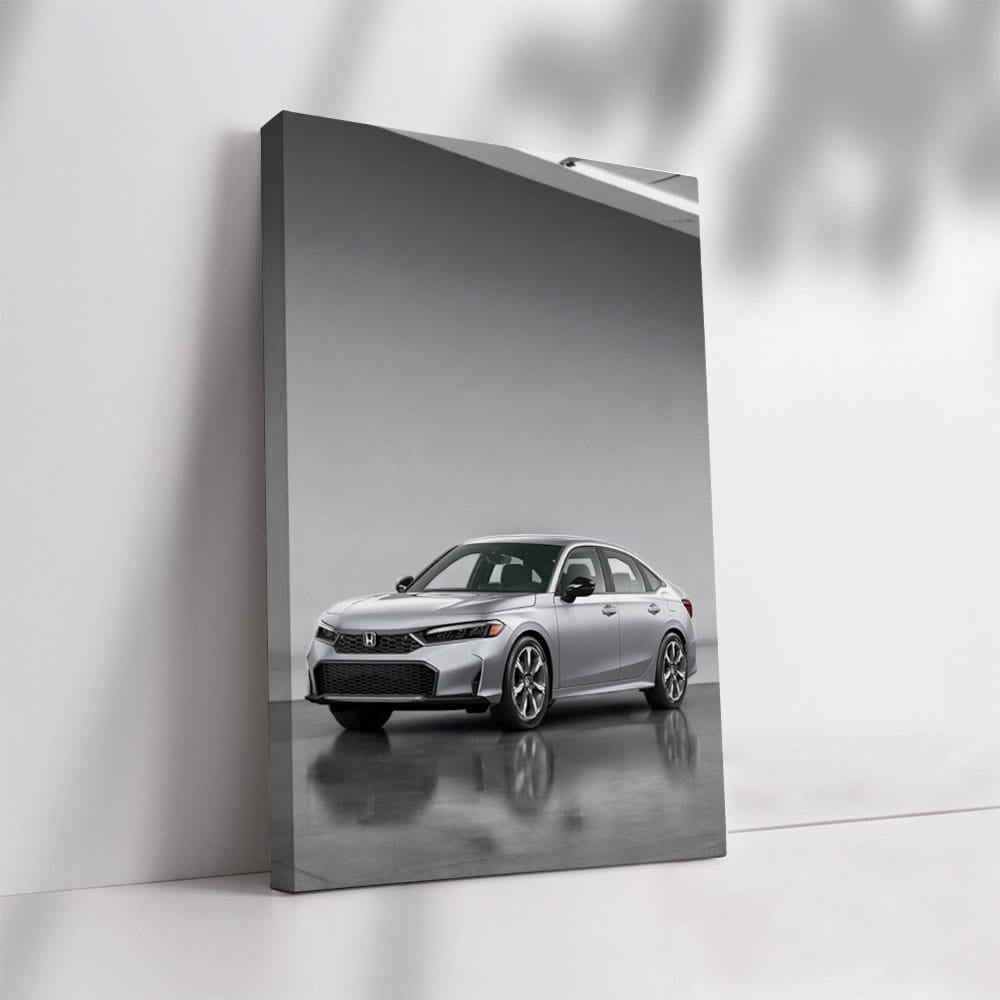 Honda Civic 2025 in Parking Lot - Modern Style & Elegance