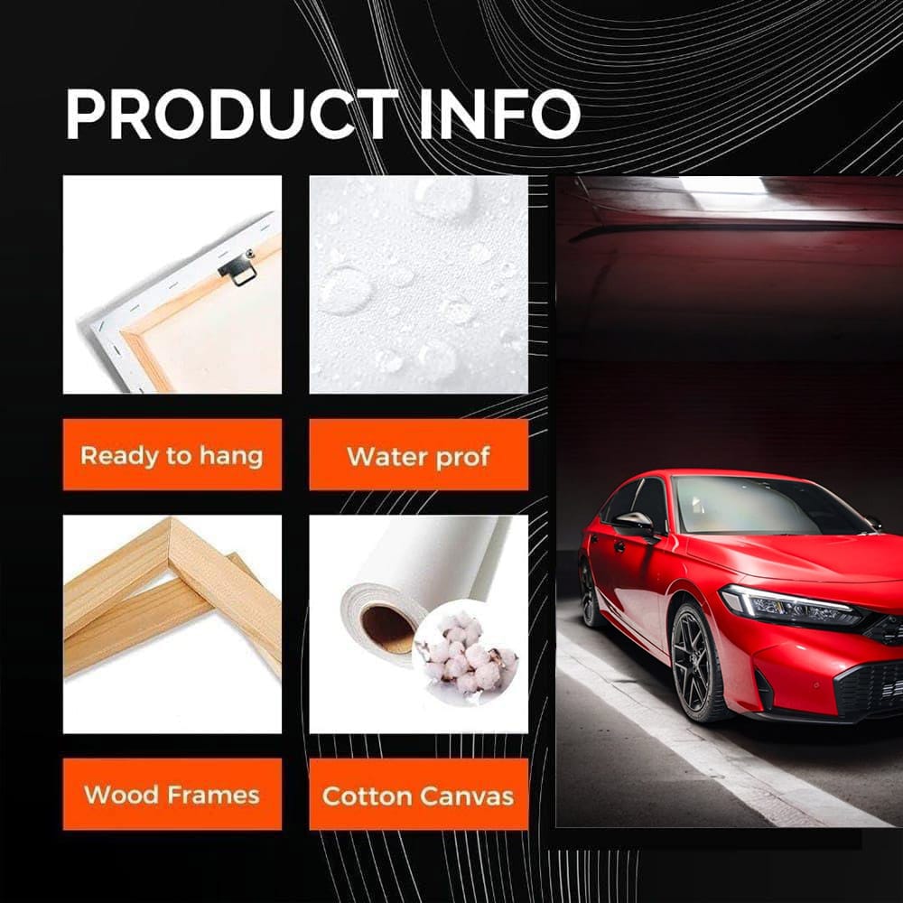 2025 Red Honda Civic in Dim Garage - Bold Urban Ride