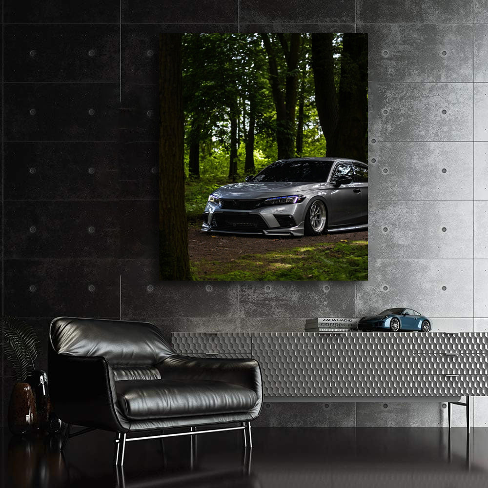 Honda Civic in Woods - Reliable and Efficient Drive