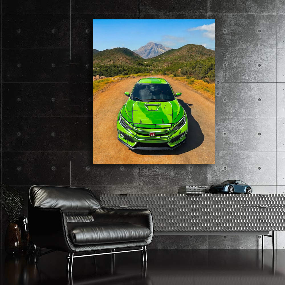 Honda Civic in Green Mountains - Rugged Adventure Ready