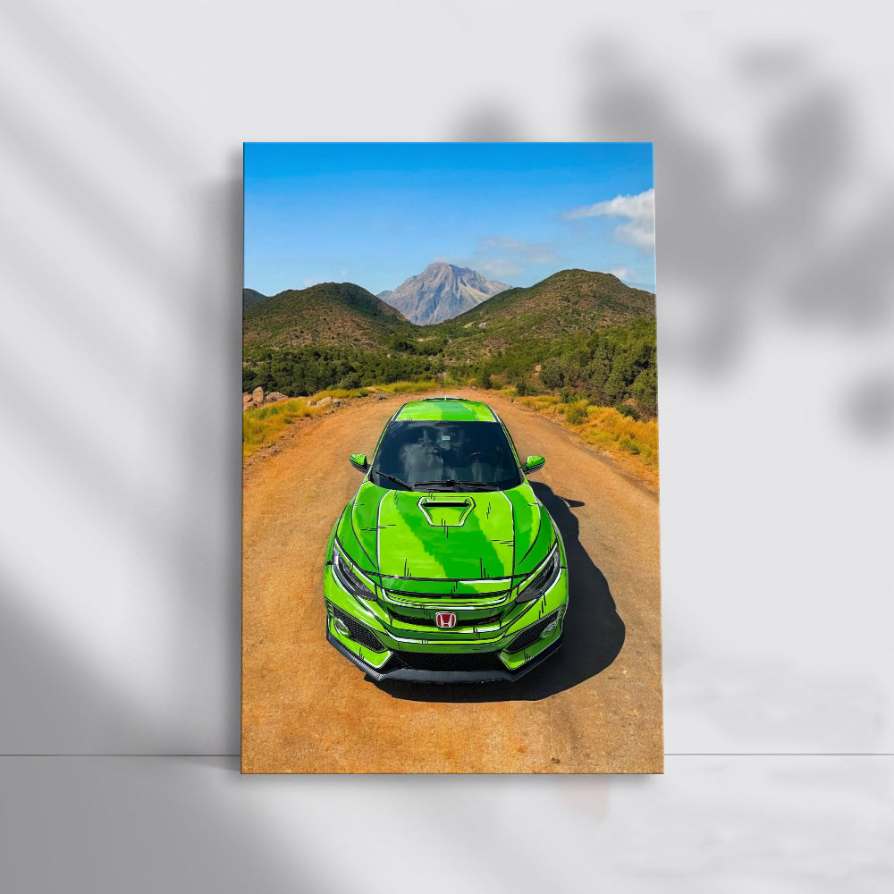 Honda Civic in Green Mountains - Rugged Adventure Ready