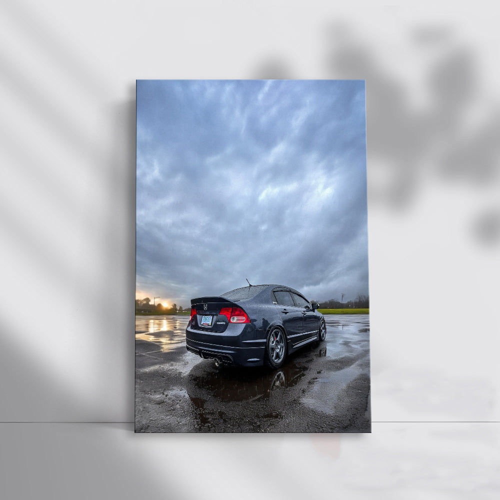 Honda Civic in Rain - Compact Elegance Redefined