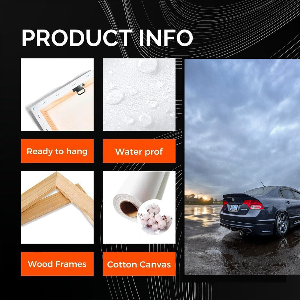Honda Civic in Rain - Compact Elegance Redefined