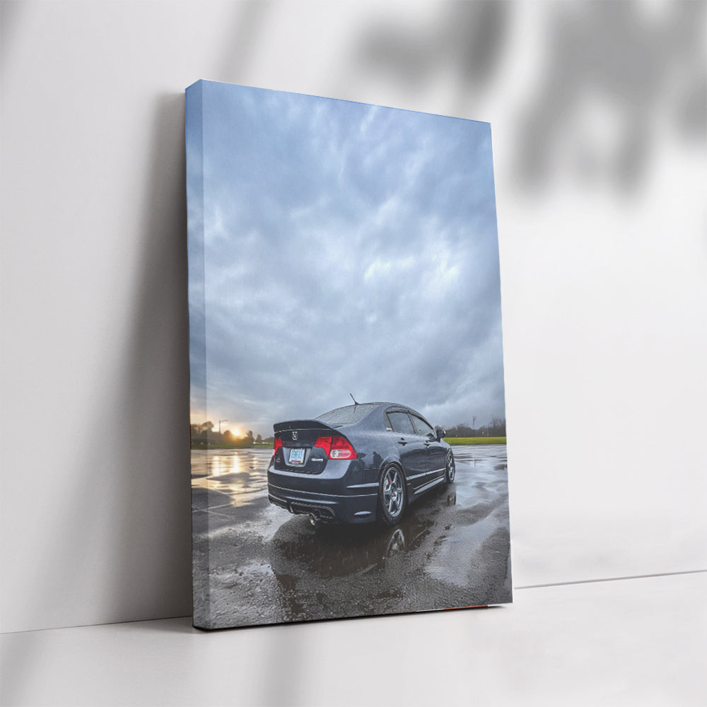 Honda Civic in Rain - Compact Elegance Redefined