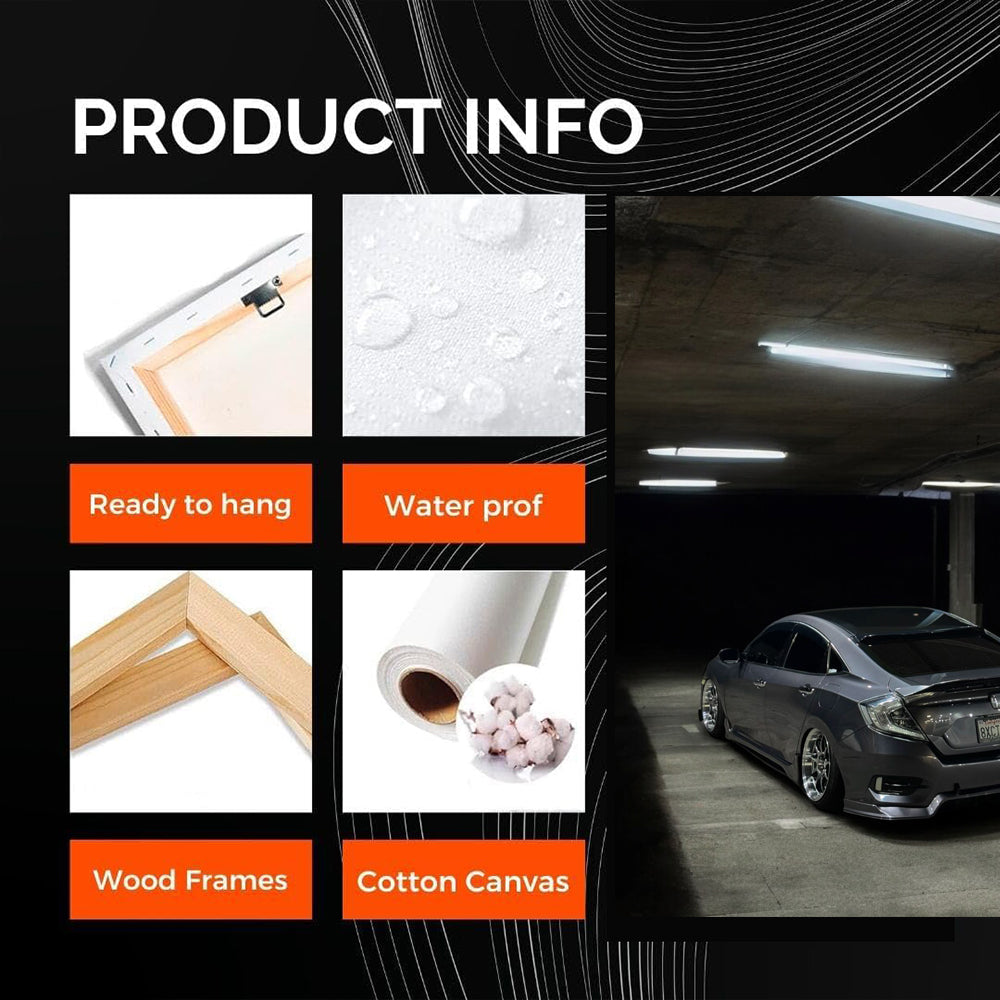 Silver Honda Civic in Parking Lot - Sleek and Stylish