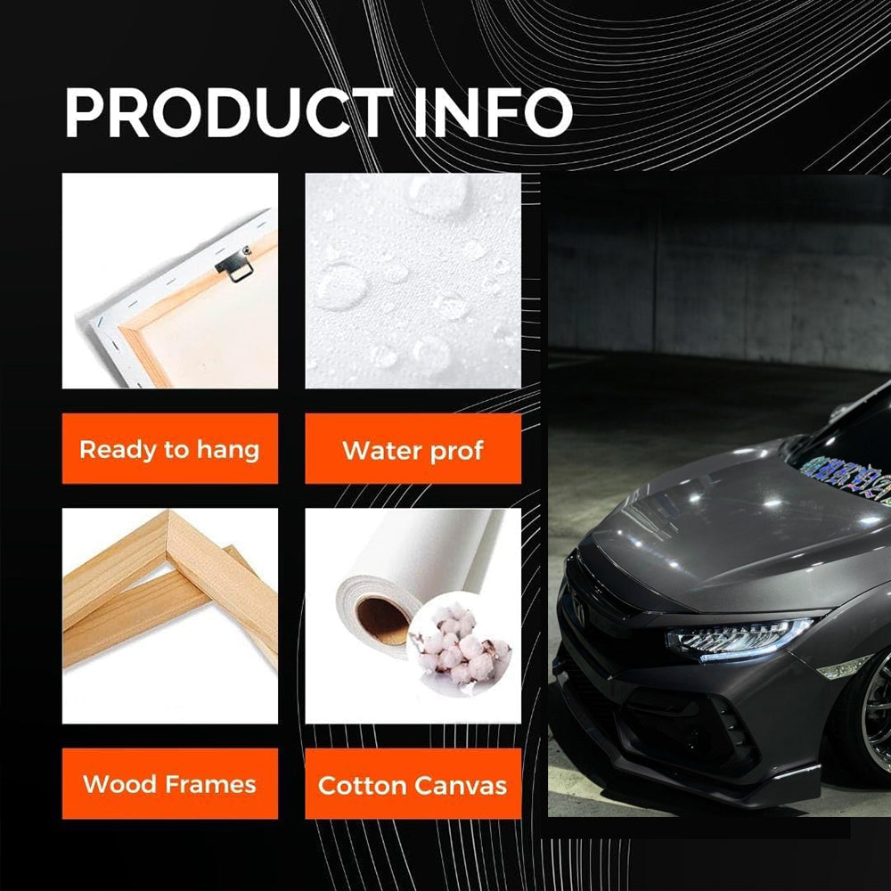 Silver Honda Civic in Parking - Sleek and Efficient Ride