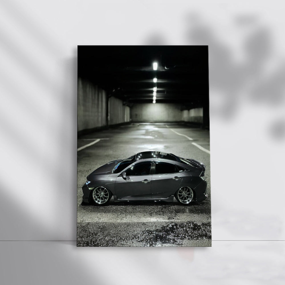 Silver Honda Civic in Parking - Stylish and Reliable