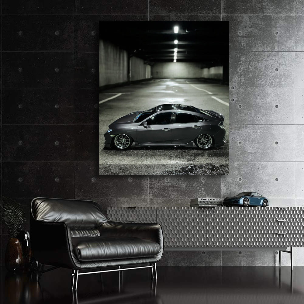 Silver Honda Civic in Parking - Stylish and Reliable