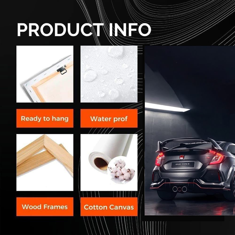 Honda Civic Type R in Dim Garage - Power and Precision