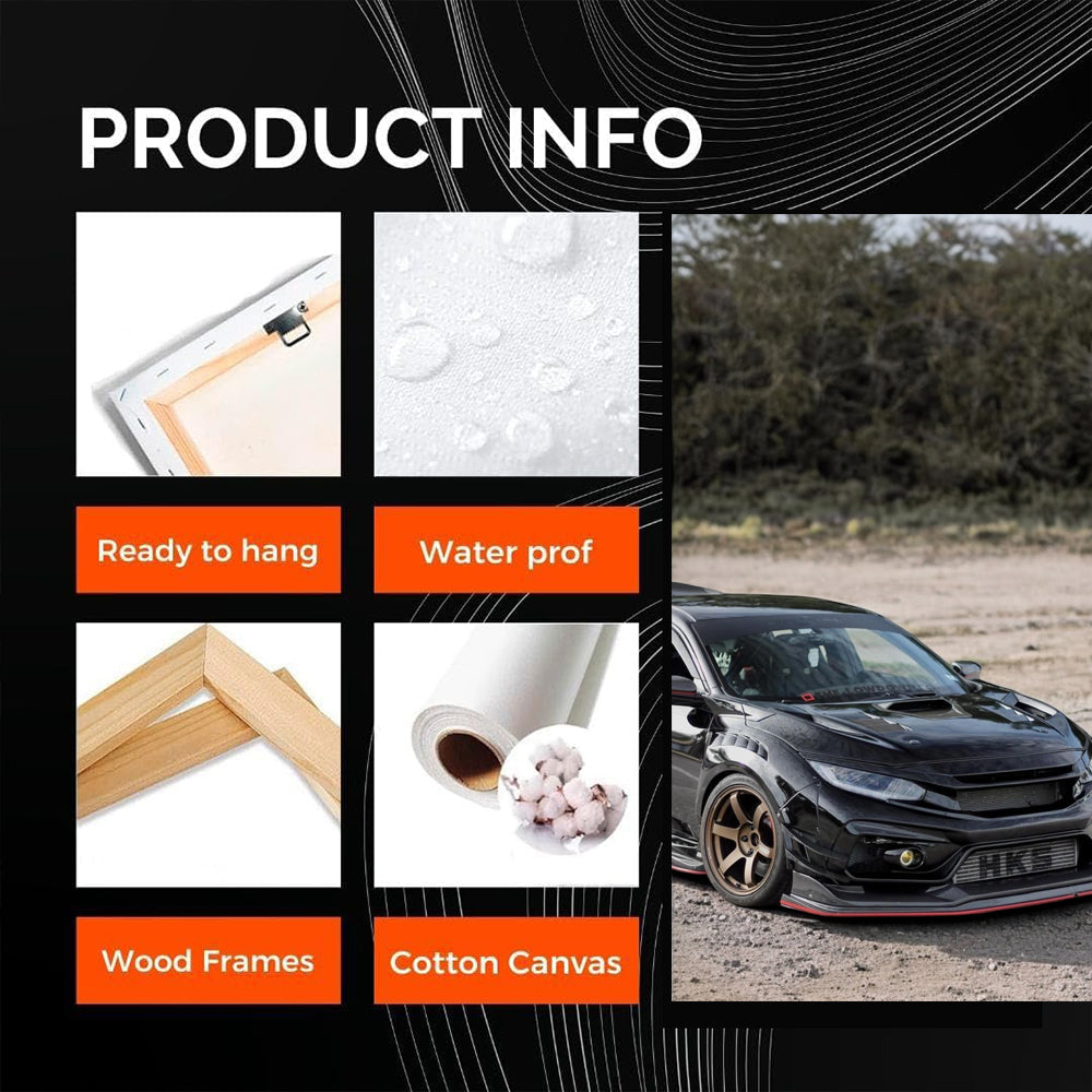 Black Honda Civic Off-Road Adventure - Rugged and Reliable