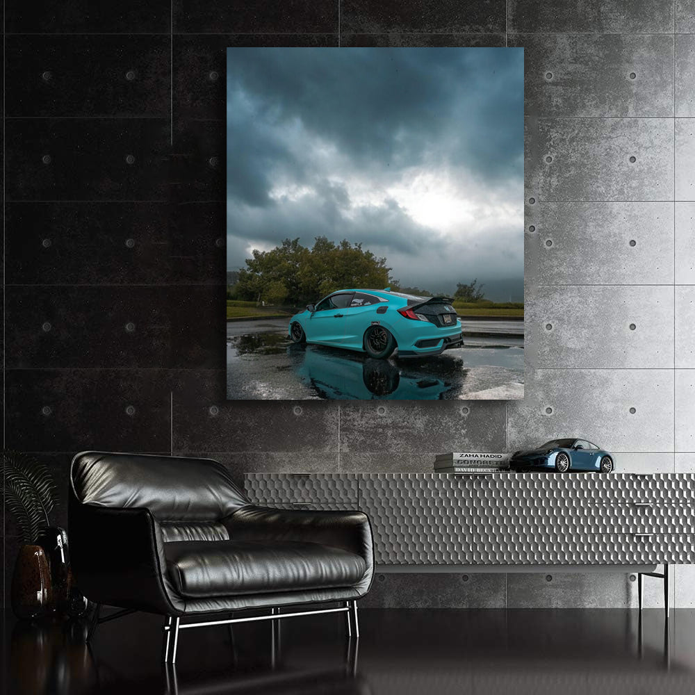 Honda Civic Under Overcast Skies - Stylish and Reliable