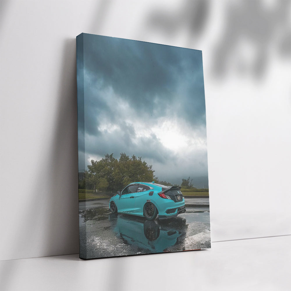 Honda Civic Under Overcast Skies - Stylish and Reliable