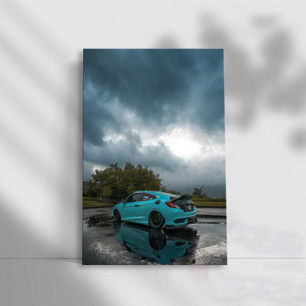 Honda Civic Under Overcast Skies - Stylish and Reliable
