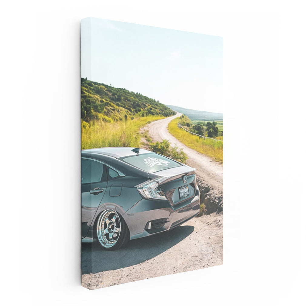Honda Civic Amidst Nature - Blend of Style and Efficiency