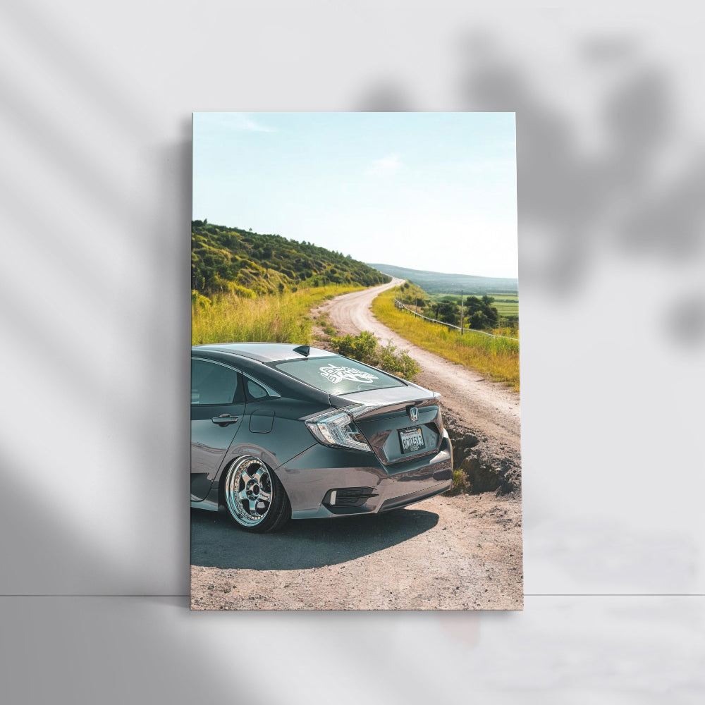 Honda Civic Amidst Nature - Blend of Style and Efficiency