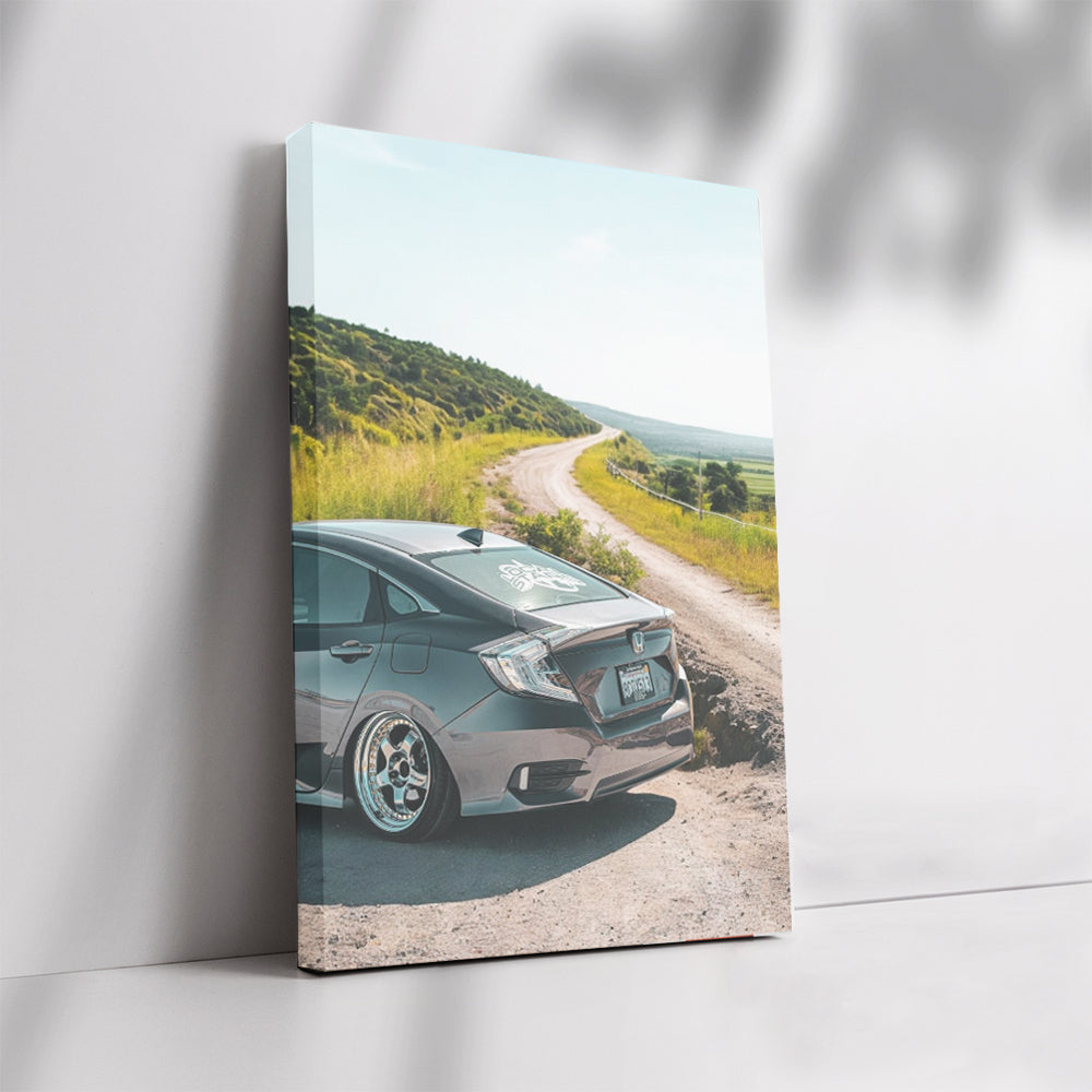 Honda Civic Amidst Nature - Blend of Style and Efficiency